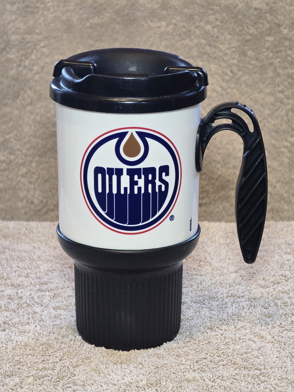 Edmonton Oilers NHL Hockey Travel Mug 16oz - Vintage RARE ITEM